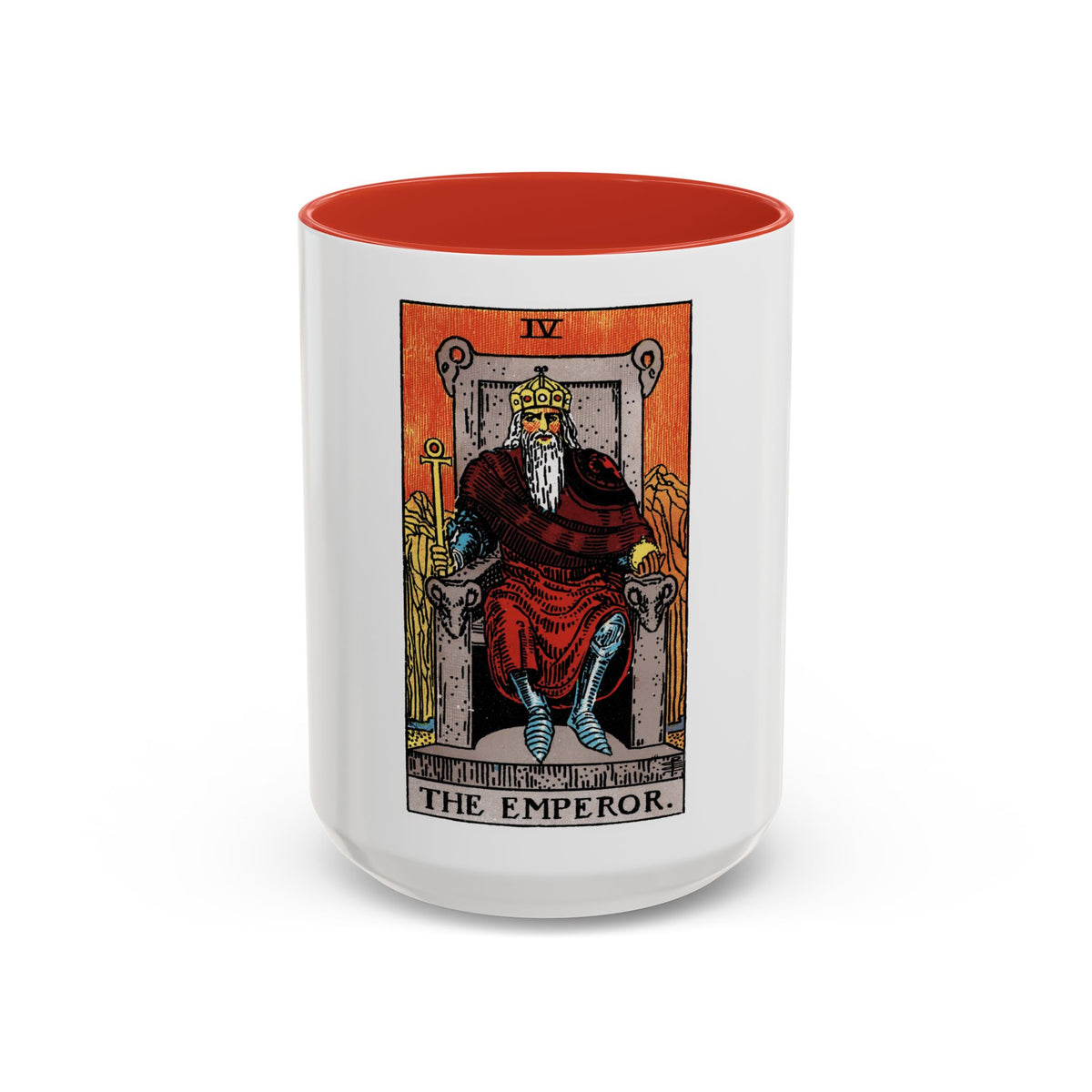 The Emperor (Tarot Card) Accent Coffee Mug