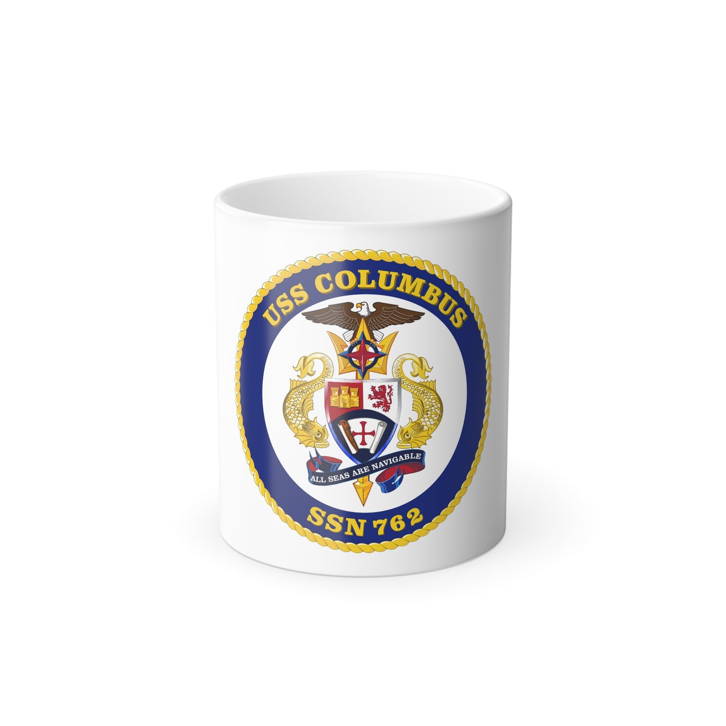USS Columbus SSN 762 (U.S. Navy) Color Changing Mug 11oz