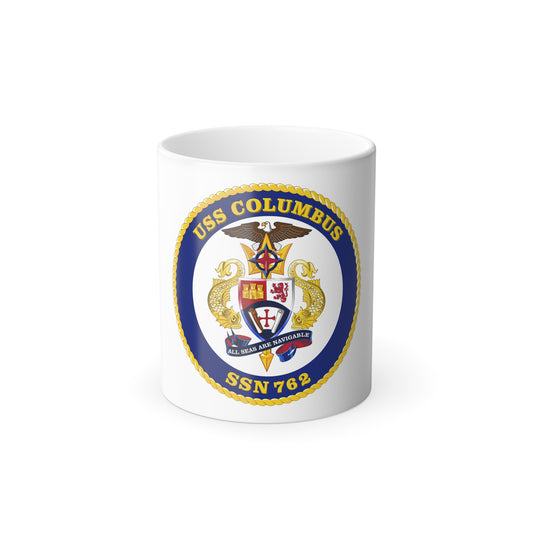 USS Columbus SSN 762 (U.S. Navy) Color Changing Mug 11oz
