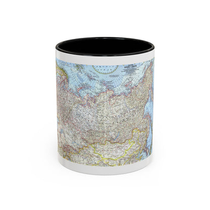 Russia - Eastern Soviet Union (1967) (Map) Accent Coffee Mug