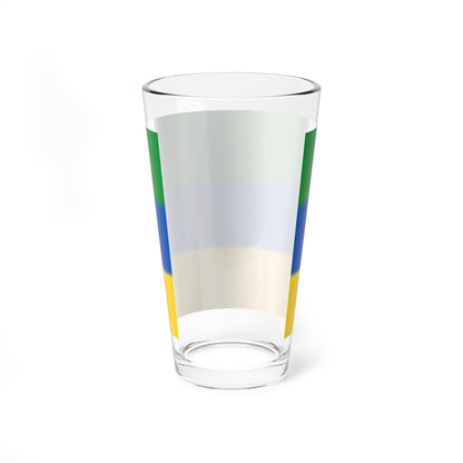 Flag of Nyzhnie Luhansk Oblast (Ukraine) Pint Glass 16oz