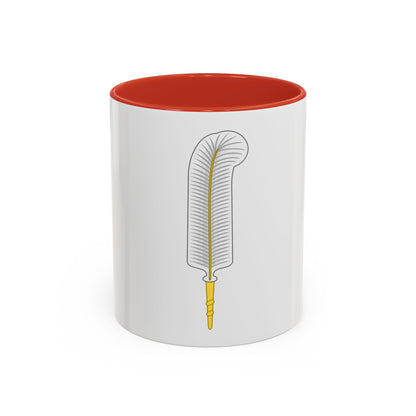Ostrich Feather Badge - Accent Coffee Mug