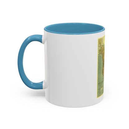 North America (1924) (Map) Accent Coffee Mug