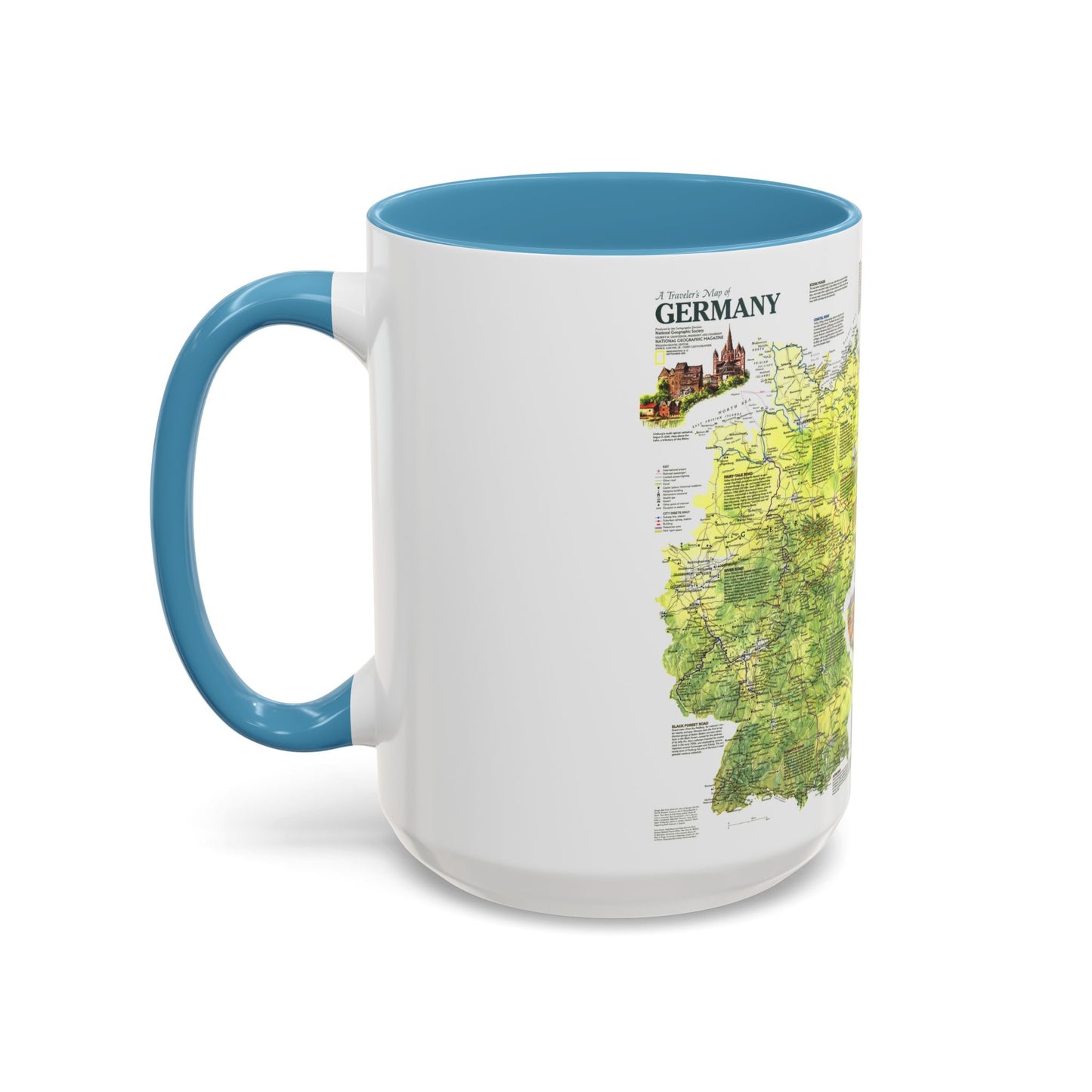 Tasse à café décorative Allemagne - Carte du voyageur (1991) (Carte)