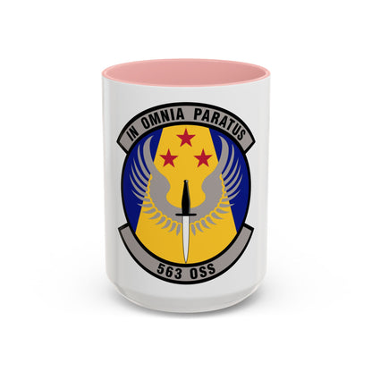 563d Operations Support Squadron (U.S. Air Force) Accent Coffee Mug