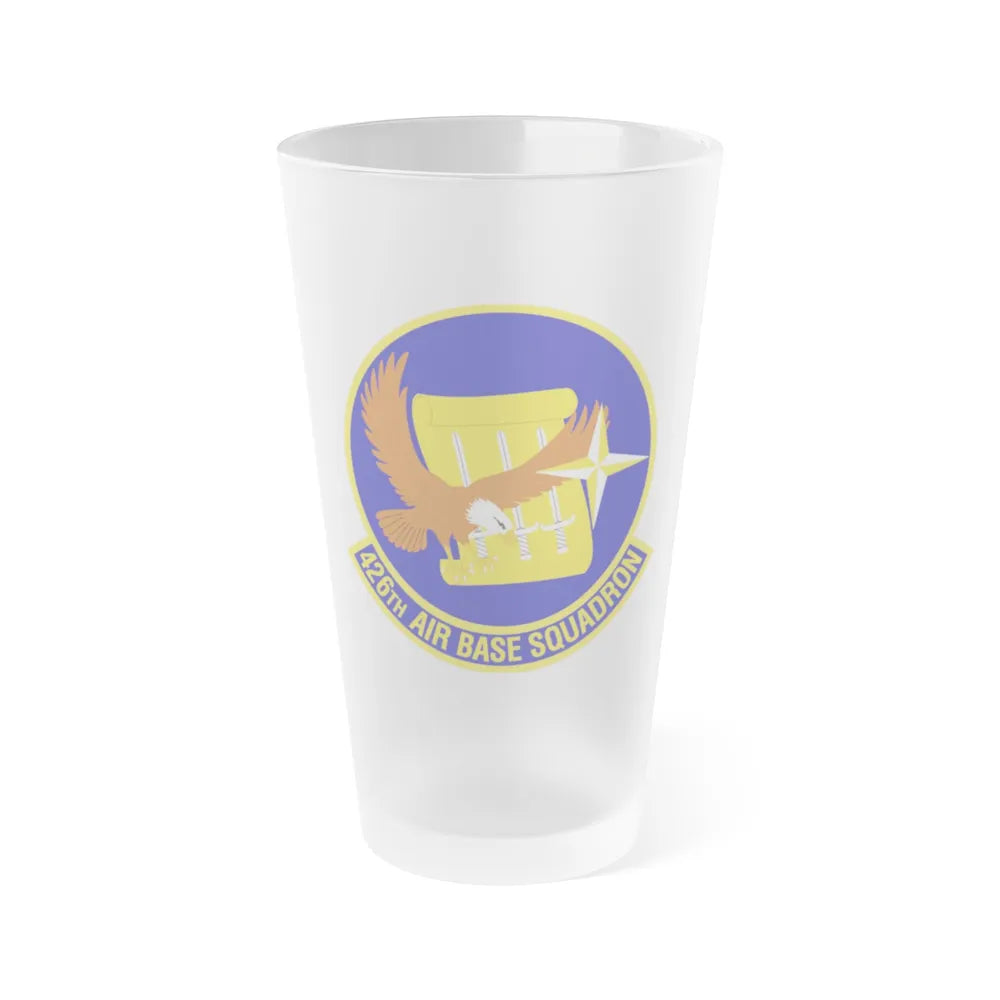 426th Air Base Squadron (U.S. Air Force) Frosted Pint Glass 16oz-Go Mug Yourself