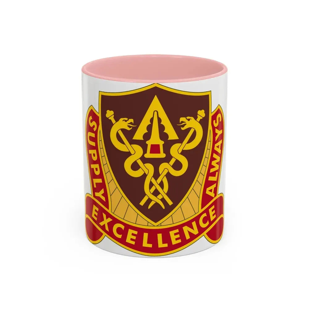 427 Medical Battalion (U.S. Army) Accent Coffee Mug 11oz Pink - Go Mug Yourself