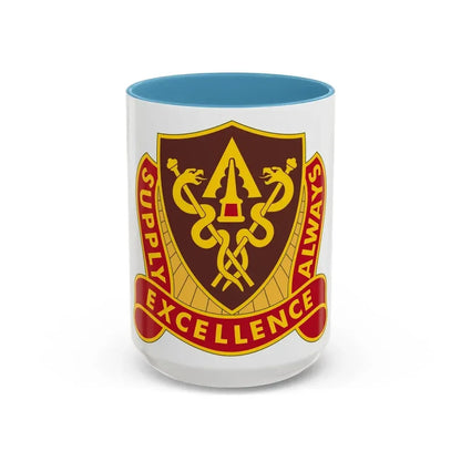427 Medical Battalion (U.S. Army) Accent Coffee Mug 15oz Light Blue - Go Mug Yourself