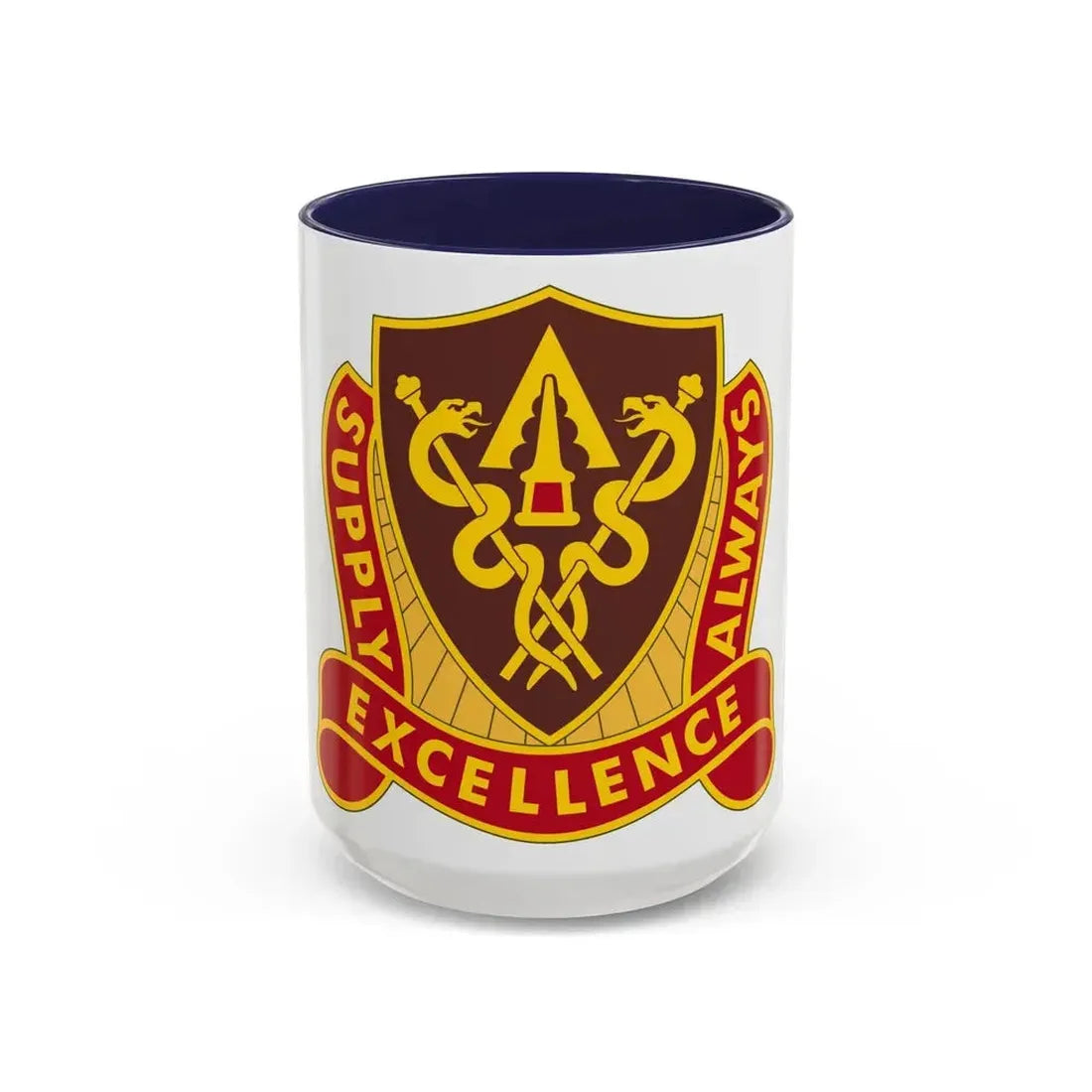 427 Medical Battalion (U.S. Army) Accent Coffee Mug 15oz Navy - Go Mug Yourself
