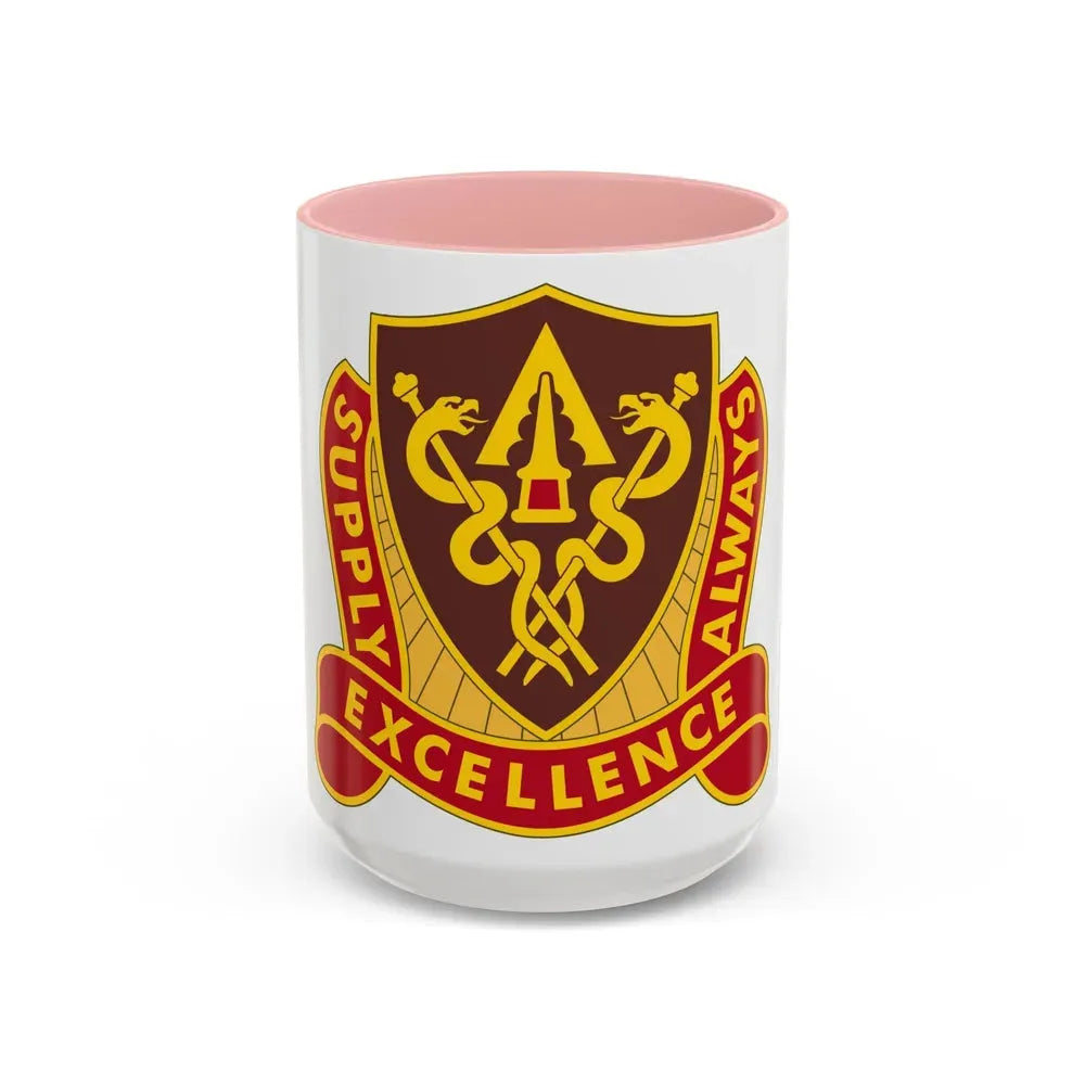 427 Medical Battalion (U.S. Army) Accent Coffee Mug 15oz Pink - Go Mug Yourself
