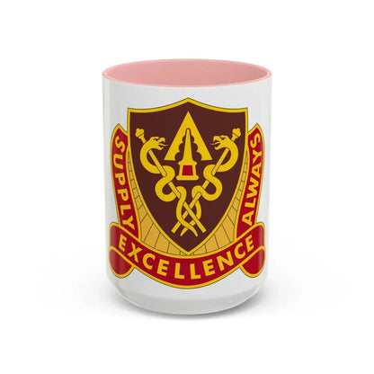427 Medical Battalion (U.S. Army) Accent Coffee Mug 15oz Pink - Go Mug Yourself