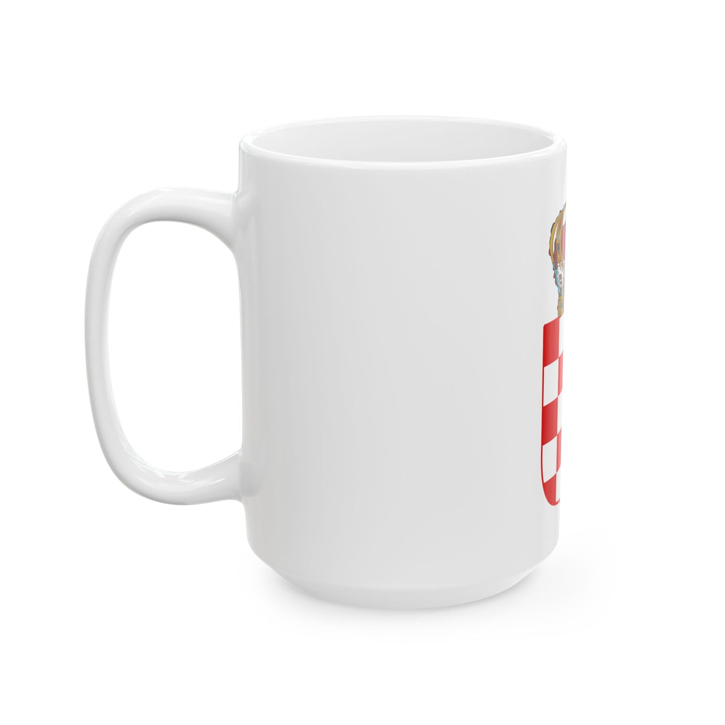 Coat of Arms of the Banate of Croatia - White Coffee Mug