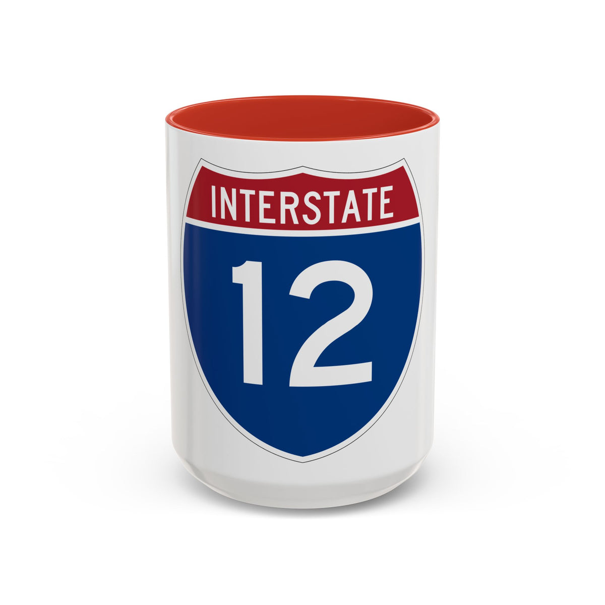 Interstate 12 (U.S. Highways) Accent Coffee Mug