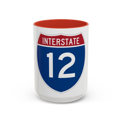 Interstate 12 (U.S. Highways) Accent Coffee Mug