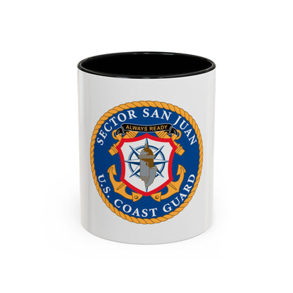 USCG Sector San Juan (U.S. Coast Guard) Accent Coffee Mug