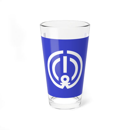 Flag of Komatsushima Tokushima (Japan) Pint Glass 16oz