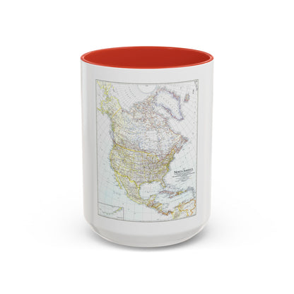 North America (1942) (Map) Accent Coffee Mug