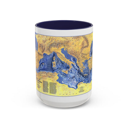 Mediterranean Seafloor (1982) (Map) Accent Coffee Mug
