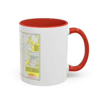 Atlantic Ocean - North (1903) (Map) Accent Coffee Mug
