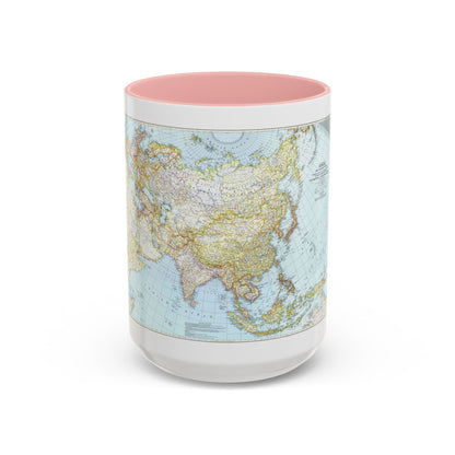 Asia and Adjacent Areas (1942) (Map) Accent Coffee Mug