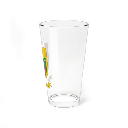 Escudo del Vicariato de Puerto Gaitán (Colombia) (Coat of Arms) Pint Glass 16oz