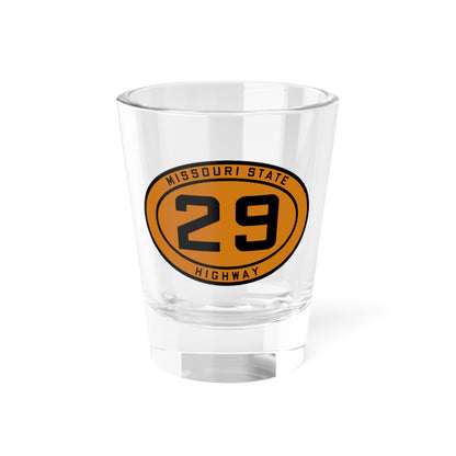 MO-29 1920 (Missouri) (Road Sign) Shot Glass 1.5oz