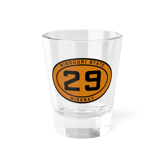 MO-29 1920 (Missouri) (Road Sign) Shot Glass 1.5oz
