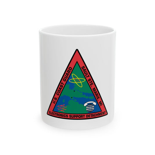 USCG ESD Sault SteMarie MI (U.S. Coast Guard) White Coffee Mug