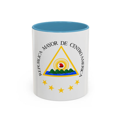 Coat of arms of the Greater Republic of Central America (1898) - Accent Coffee Mug
