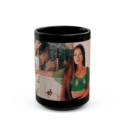 Jane Seymour #02 (Vintage Female Icon) Black Coffee Mug-15oz-Go Mug Yourself