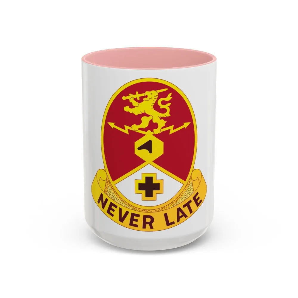 428 Medical Center (U.S. Army) Accent Coffee Mug-15oz-Pink-Go Mug Yourself