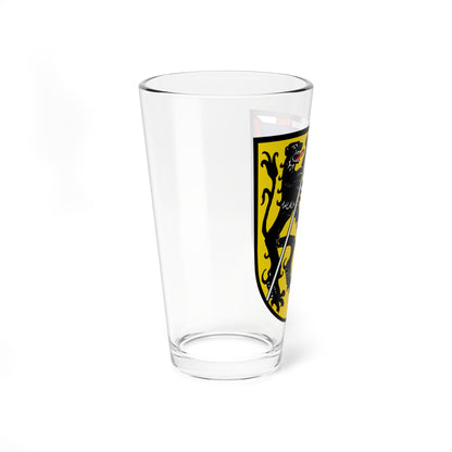 DE Landkreis Erlangen-Hoechstadt COA (Germany) (Coat of Arms) Pint Glass 16oz