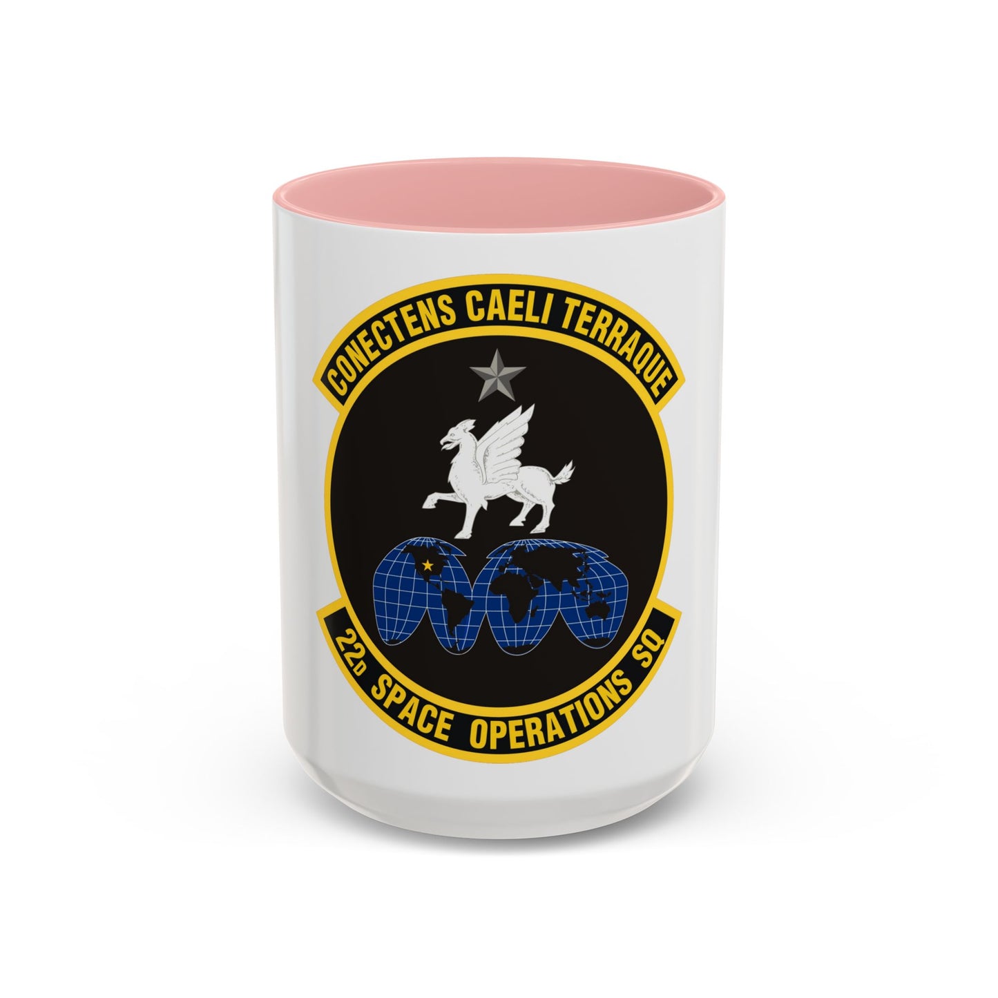 22d Space Operations Squadron (U.S. Air Force) Accent Coffee Mug