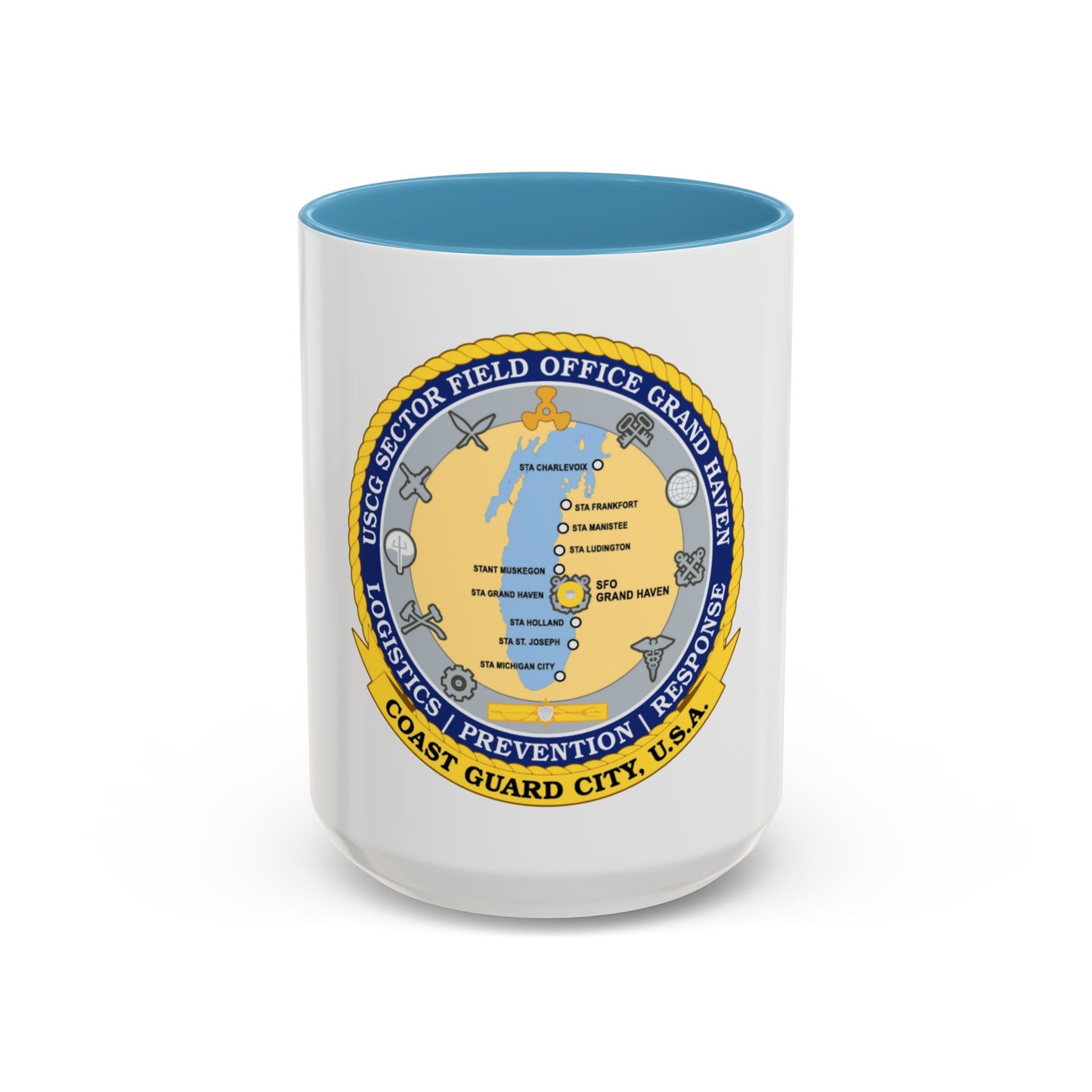USCG Sector Field Office Grand Haven (U.S. Coast Guard) Accent Coffee Mug