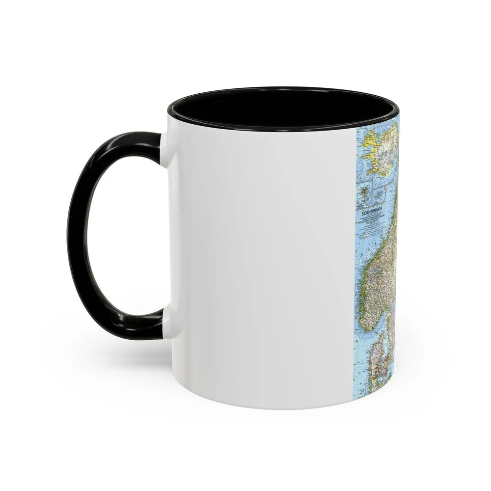 Scandinavia (1963) (Map) Accent Coffee Mug-Go Mug Yourself