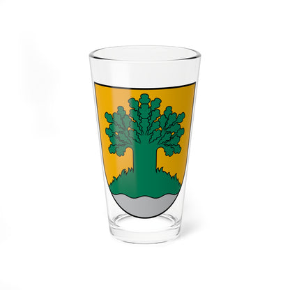 Valmieras novada ģerbonis (Latvia) (Coat of Arms) Pint Glass 16oz