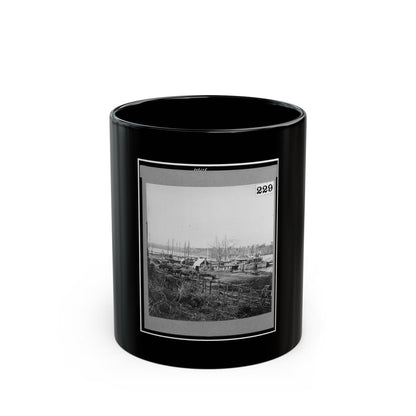 Broadway Landing, Appomattox River, Virginia (U.S. Civil War) Black Coffee Mug