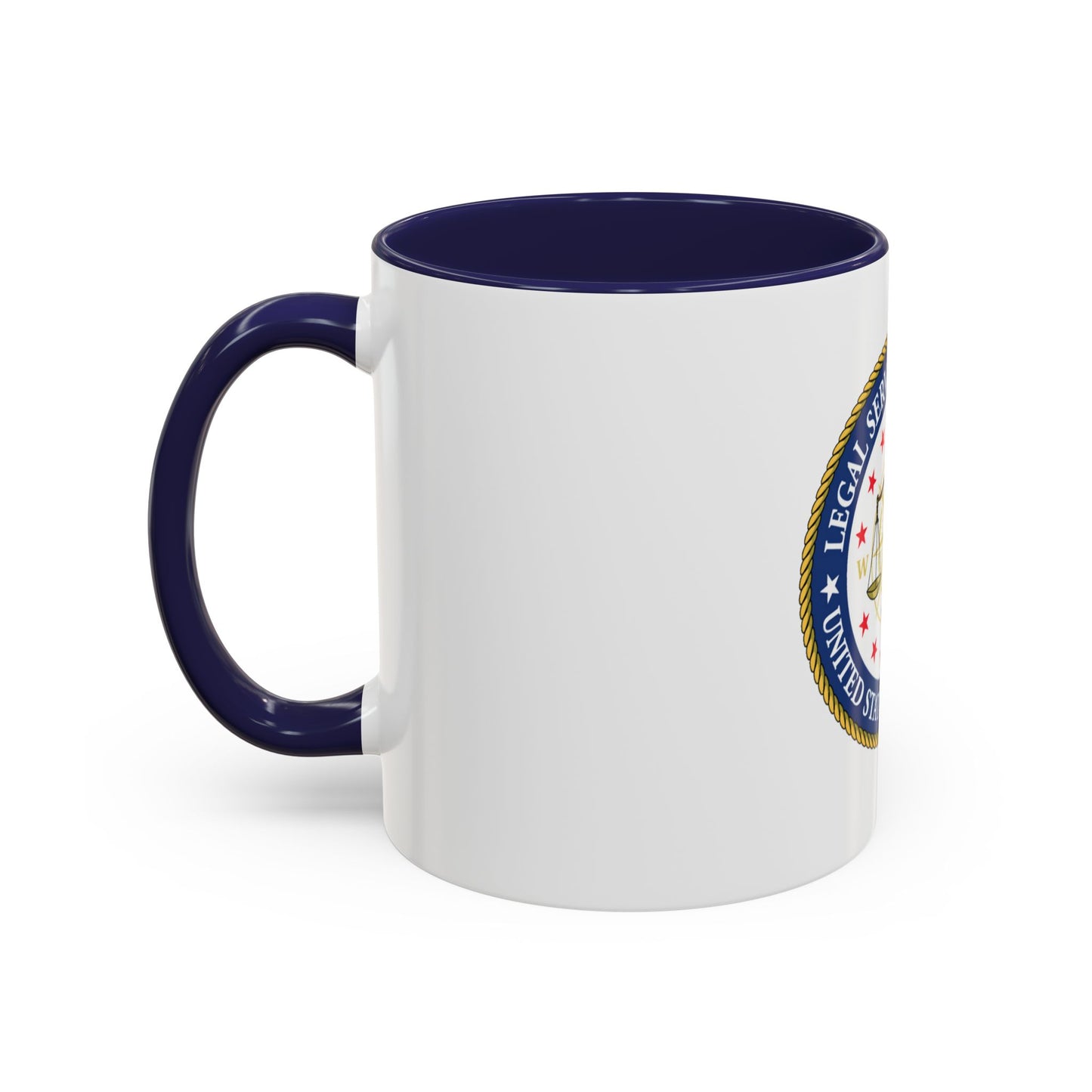 USCG Legal Service Command (U.S. Coast Guard) Accent Coffee Mug