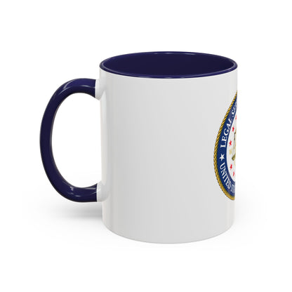 USCG Legal Service Command (U.S. Coast Guard) Accent Coffee Mug