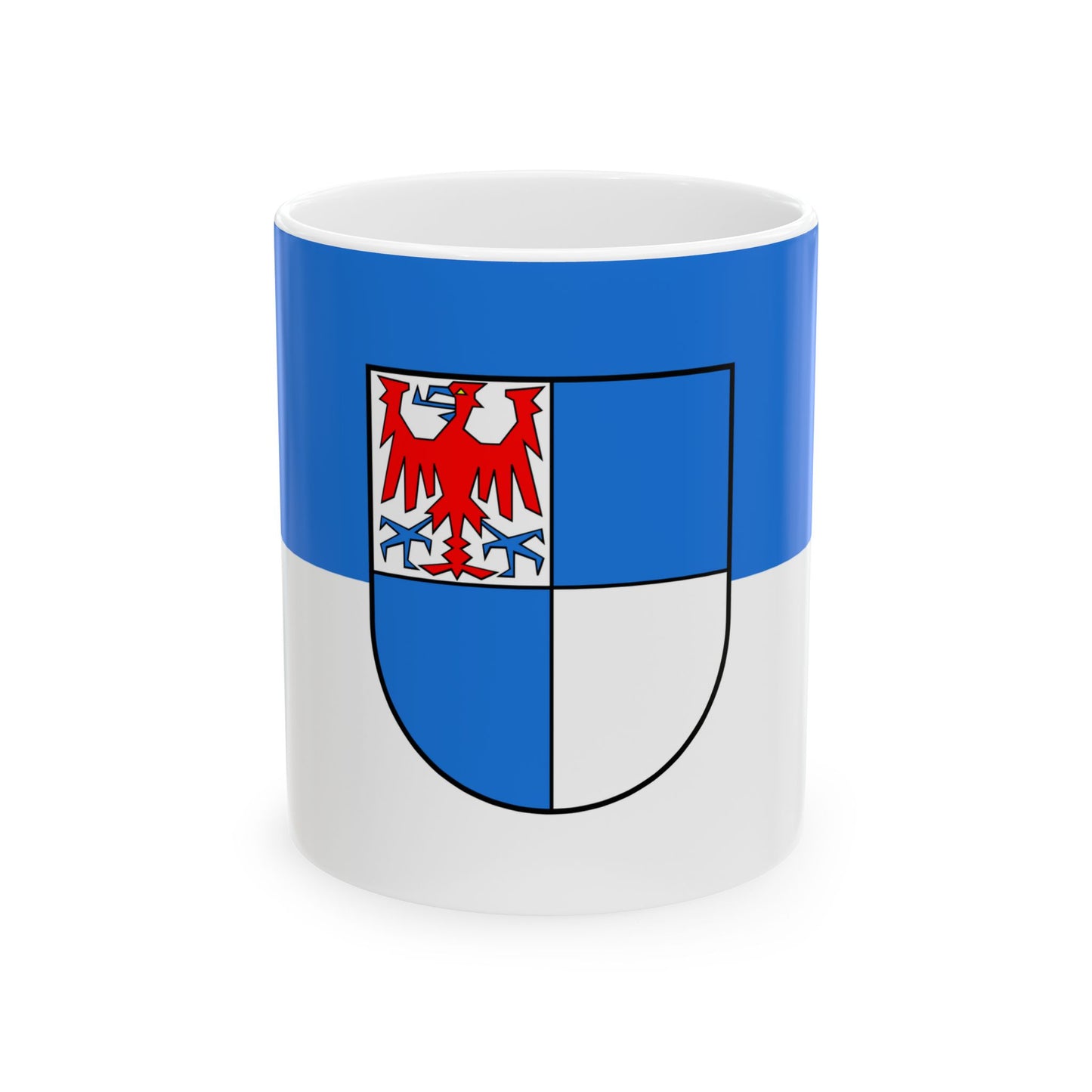 Flag of Schwarzwald Baar Kreis Germany - White Coffee Mug