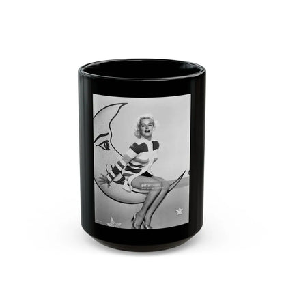 Barbara Lang #31 (Vintage Female Icon) Black Coffee Mug-15oz-Go Mug Yourself