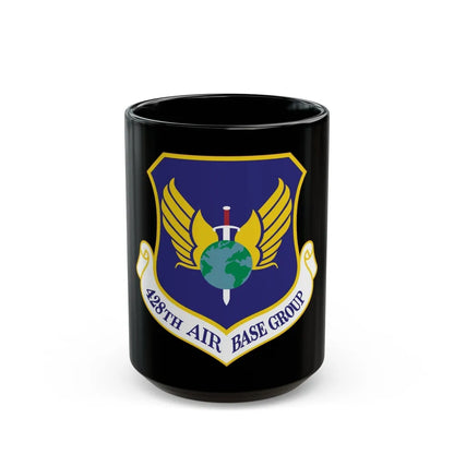 428th Air Base Group (U.S. Air Force) Black Coffee Mug-15oz-Go Mug Yourself