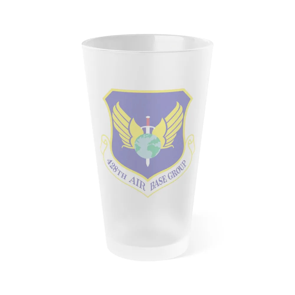 428th Air Base Group (U.S. Air Force) Frosted Pint Glass 16oz-Go Mug Yourself