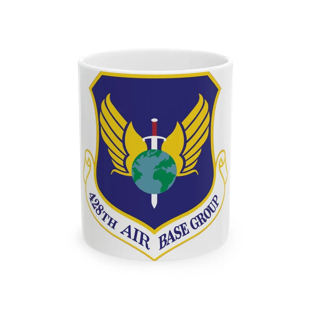 428th Air Base Group (U.S. Air Force) White Coffee Mug-11oz-Go Mug Yourself