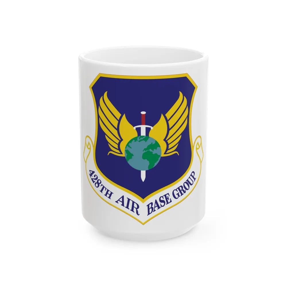 428th Air Base Group (U.S. Air Force) White Coffee Mug-15oz-Go Mug Yourself