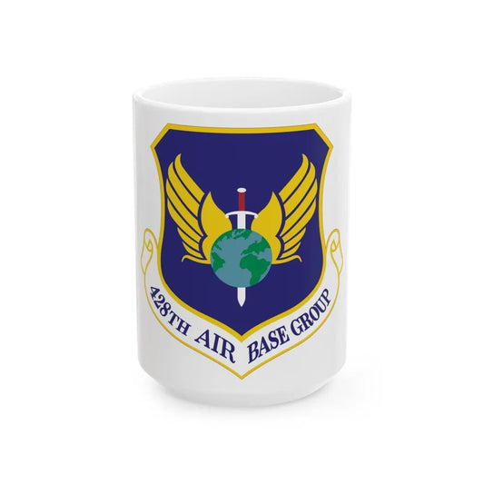 428th Air Base Group (U.S. Air Force) White Coffee Mug-15oz-Go Mug Yourself