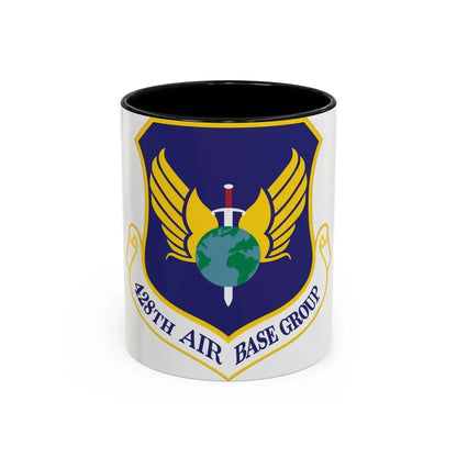428th Air Base Group (U.S. Air Force) Accent Coffee Mug 11oz Black - Go Mug Yourself