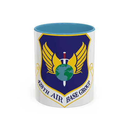 428th Air Base Group (U.S. Air Force) Accent Coffee Mug 11oz Light Blue - Go Mug Yourself