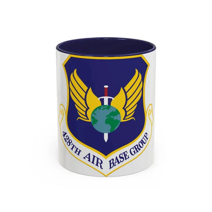 428th Air Base Group (U.S. Air Force) Accent Coffee Mug 11oz Navy - Go Mug Yourself