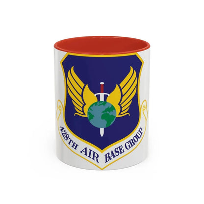 428th Air Base Group (U.S. Air Force) Accent Coffee Mug 11oz Red - Go Mug Yourself
